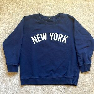 J Crew soft cotton New York sweatshirt